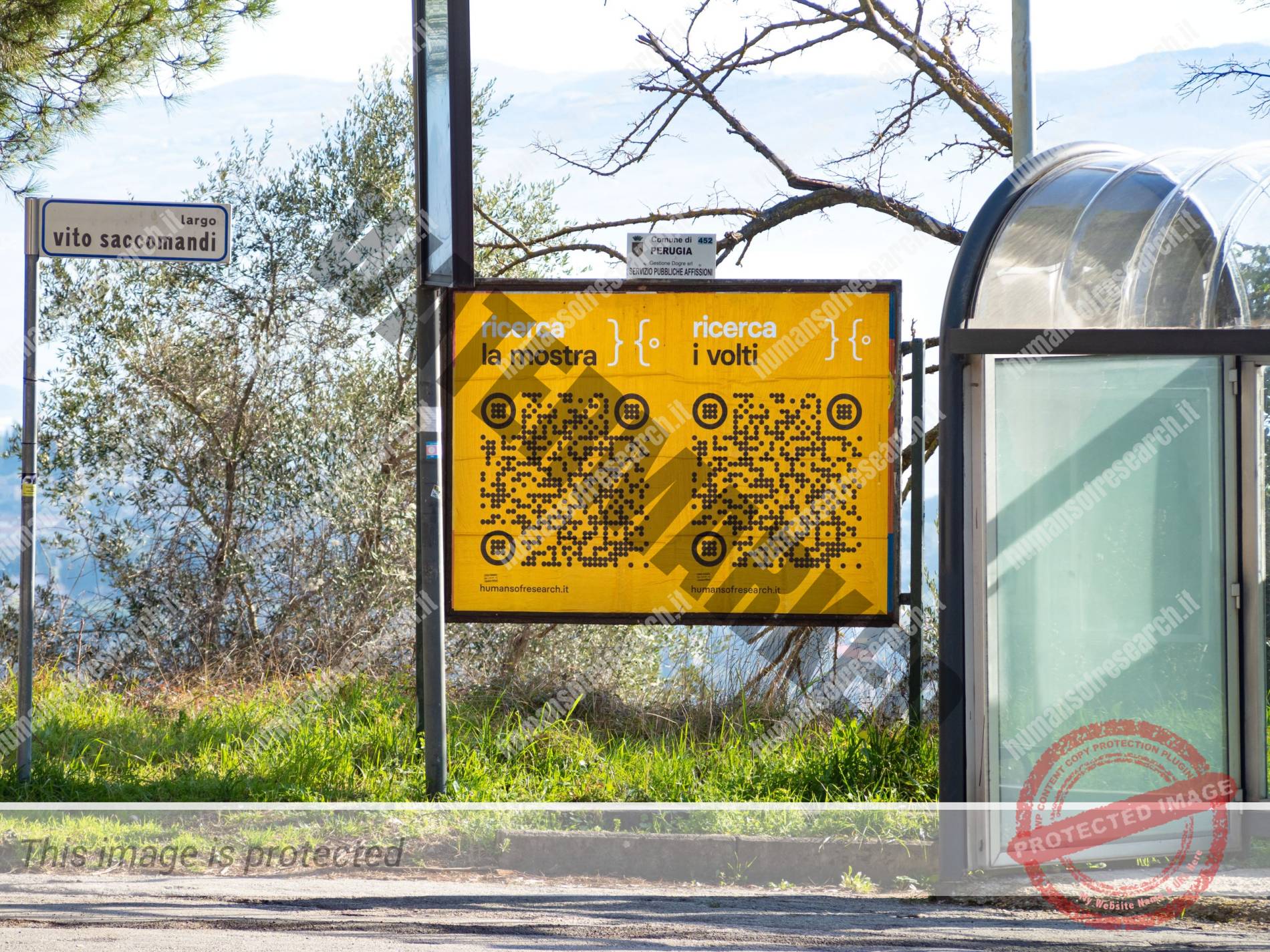 Affissioni Humans of research a Perugia