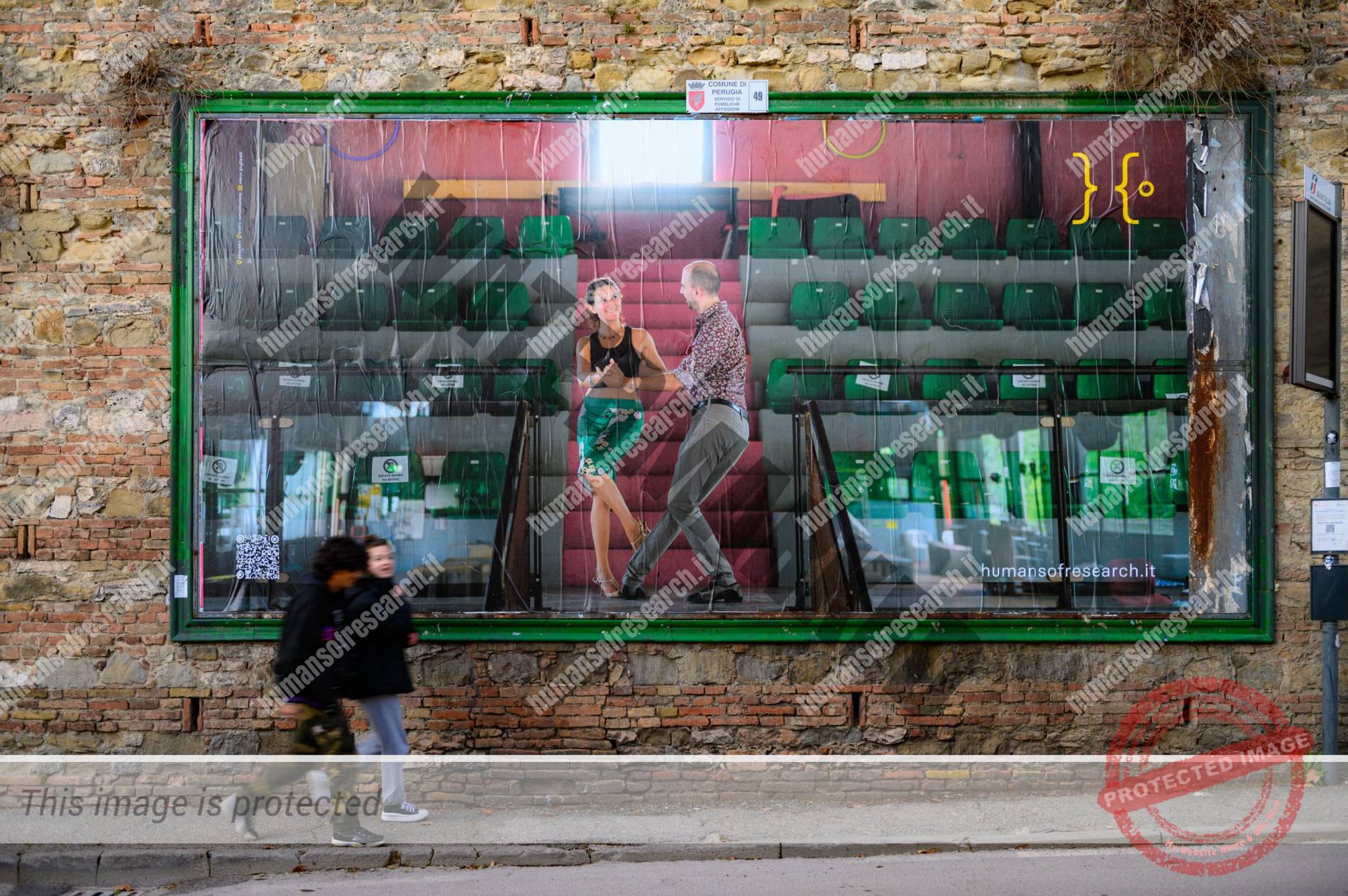 Affissioni Humans of research a Perugia